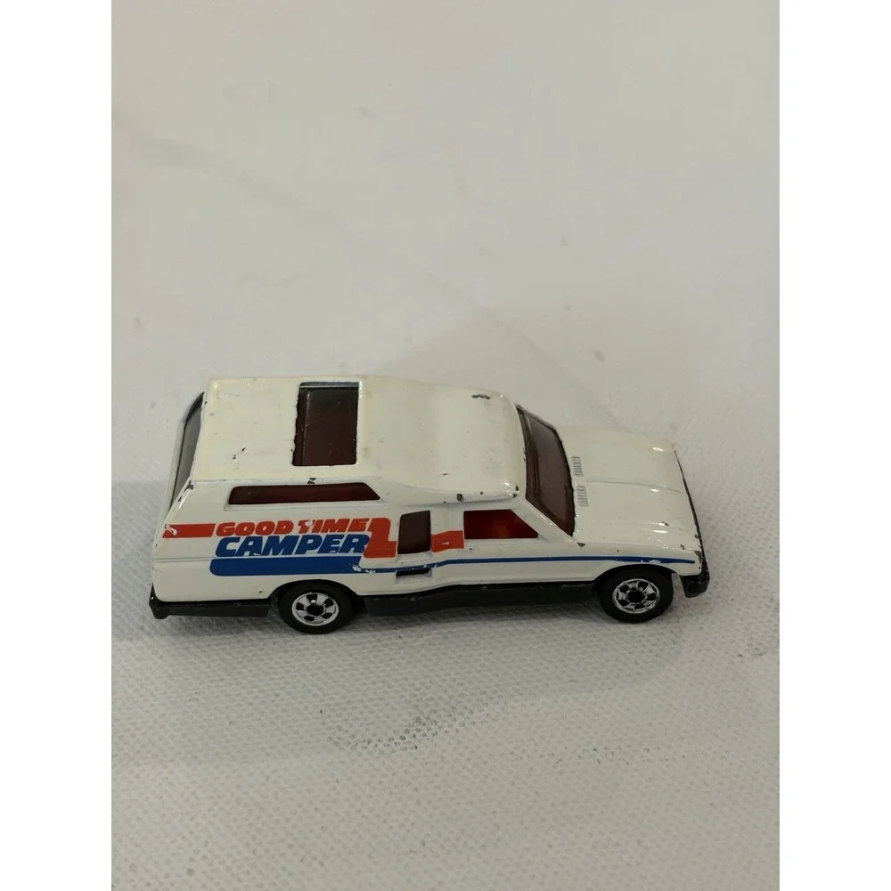 Vintage 1984 Hot Wheels Minitrek Good Time Camper RV White Malaysia 1:64 Scale